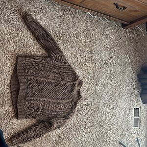 Universal Thread Brown Cable Knit Sweater